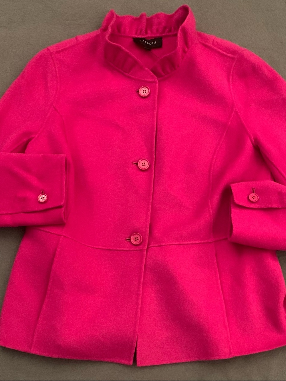 TALBOTS Double-Faced Blended Wool Jacket